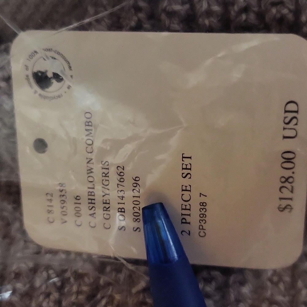 Free People Freya Set-Gray Wide-Leg Pants and matching cropped sweater NWT - Picture 11 of 11